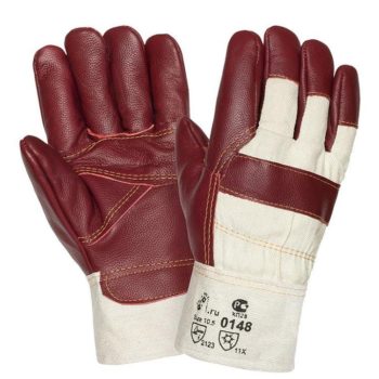 Кожаные комбинированные зимние перчатки "TZ-60"